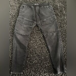 Mens Black Zara Cargos